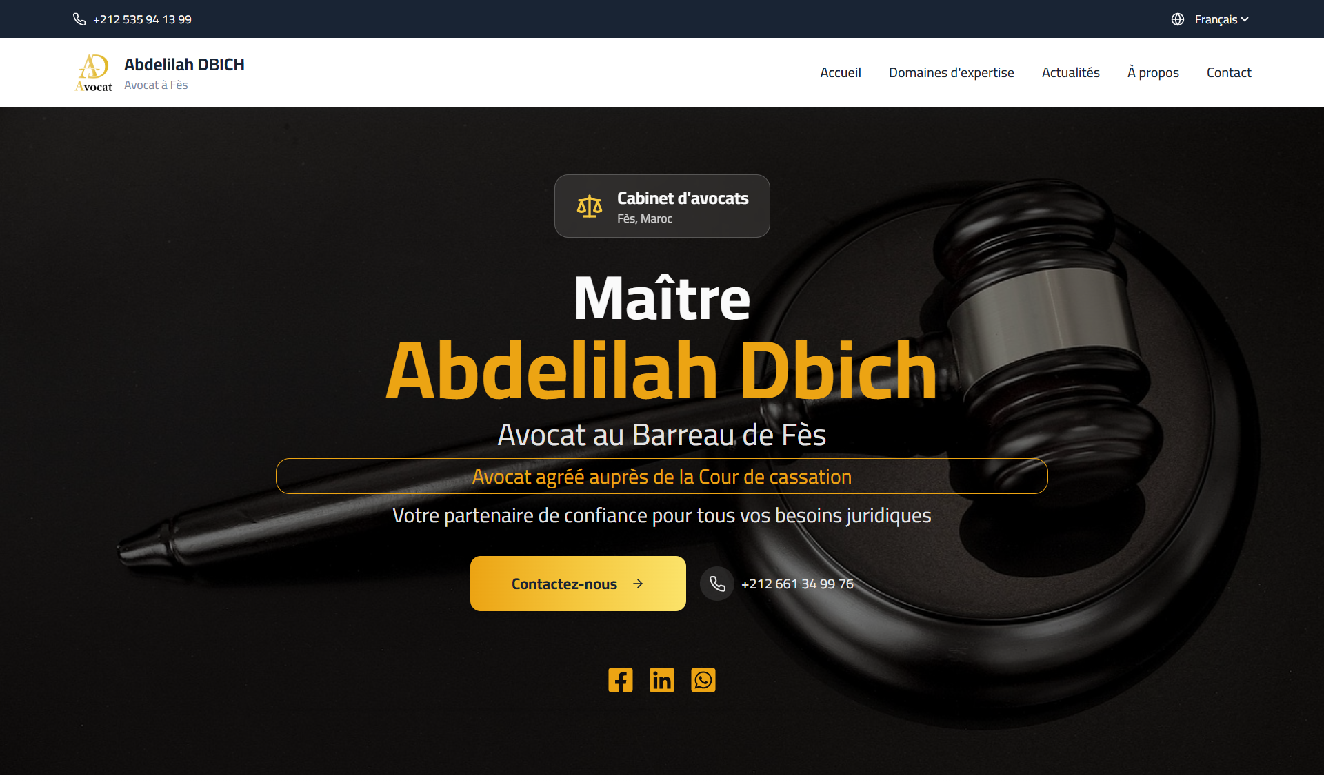 Lawyer cabinet - DR. ABDELILAH DBISH